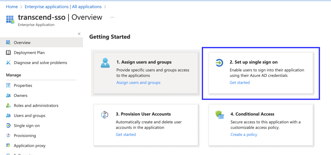 Set up SSO settings for Azure AD App