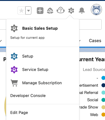 Navigate to Setup as an Admin