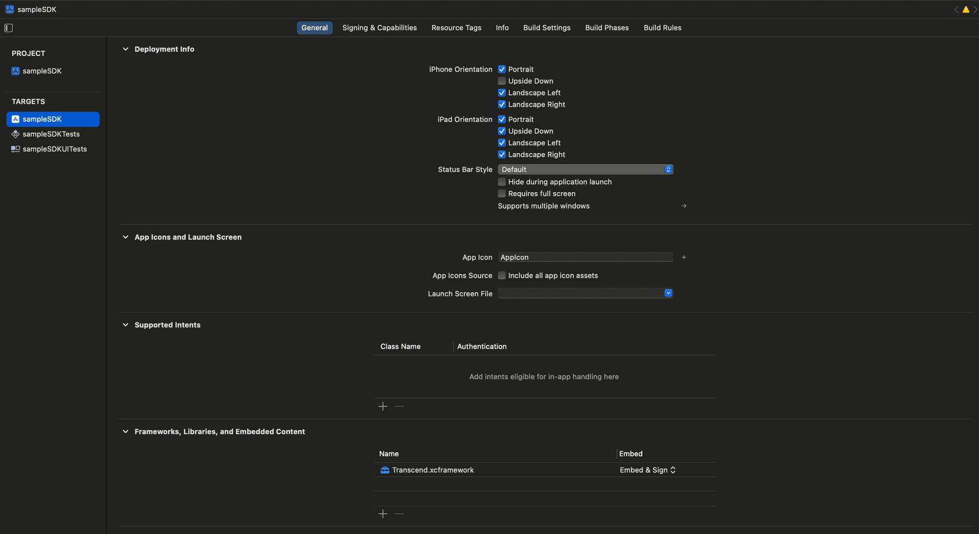 Framework manual installation