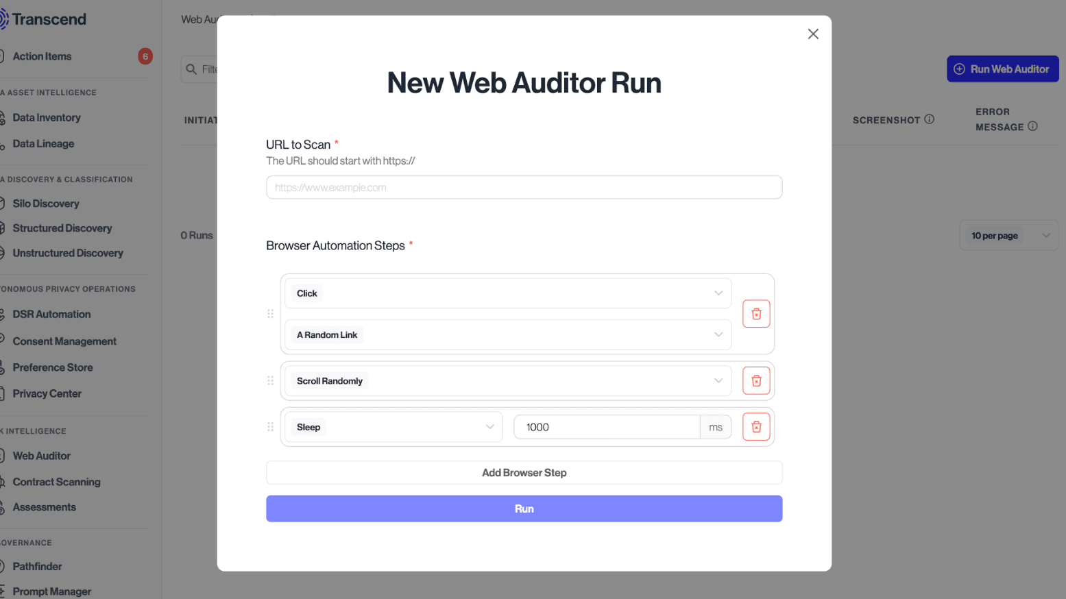 Set up your Web Auditor product and begin performing site scans