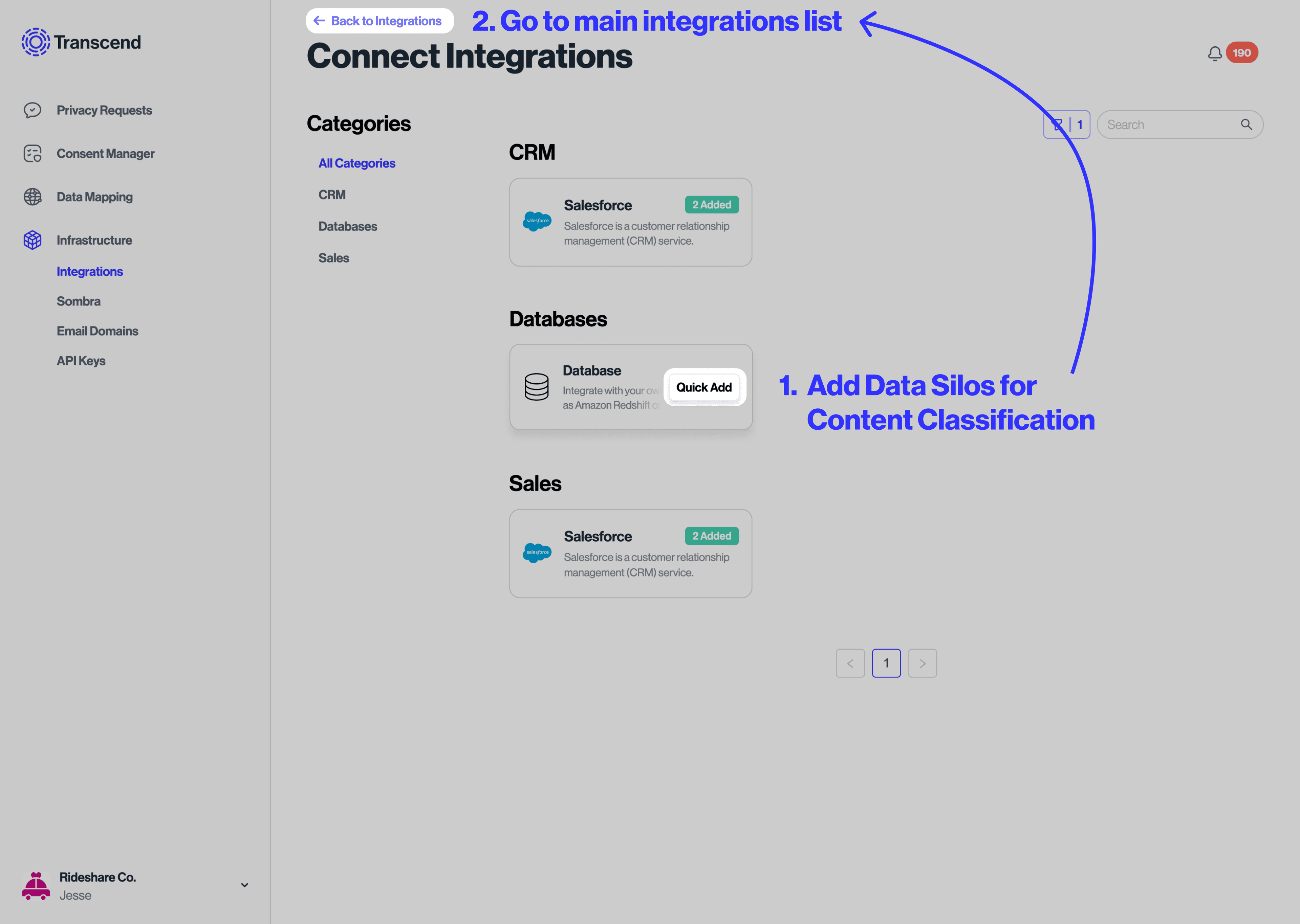 Quick add data silos for Structured Discovery