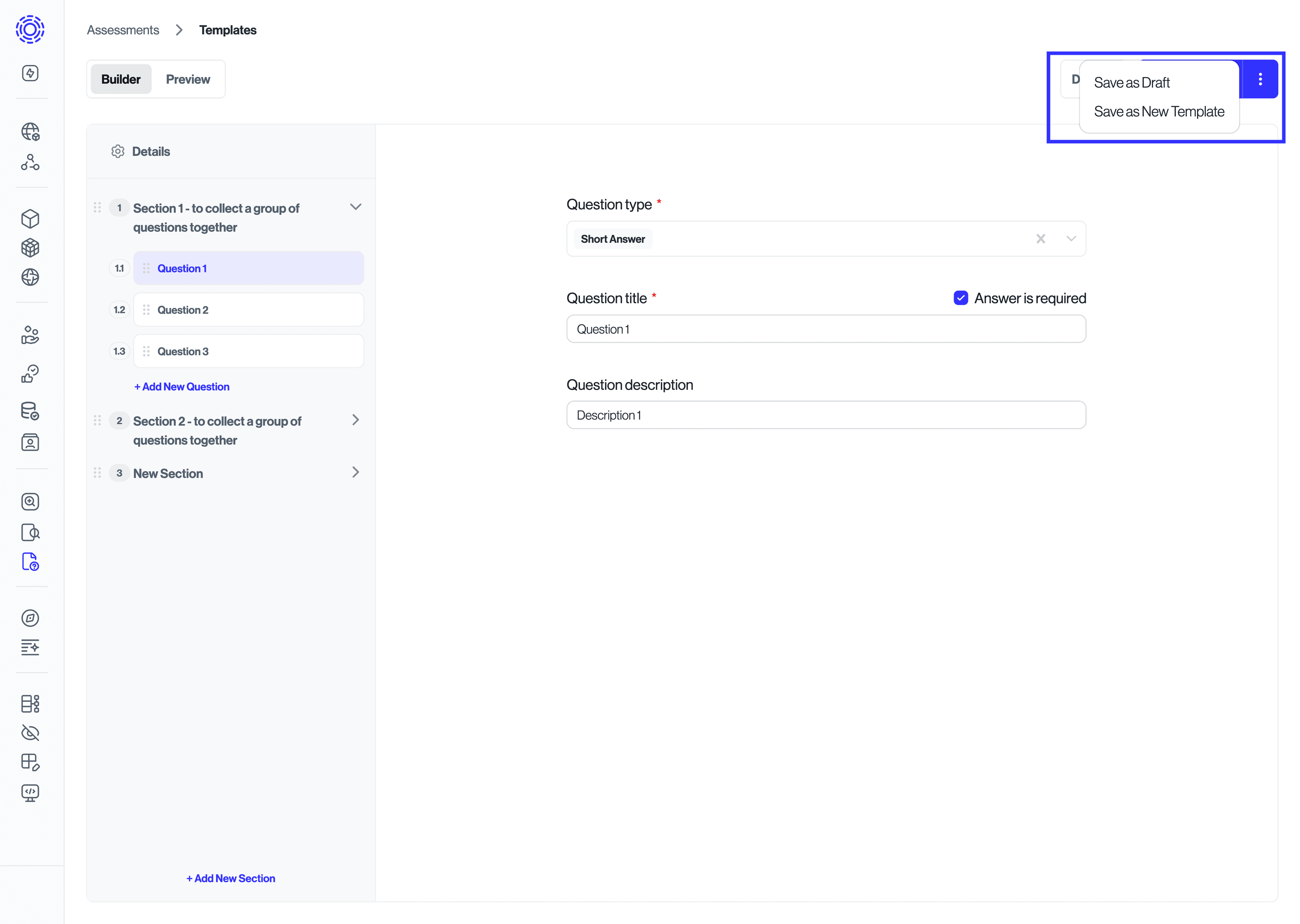 How to Save or discard templates