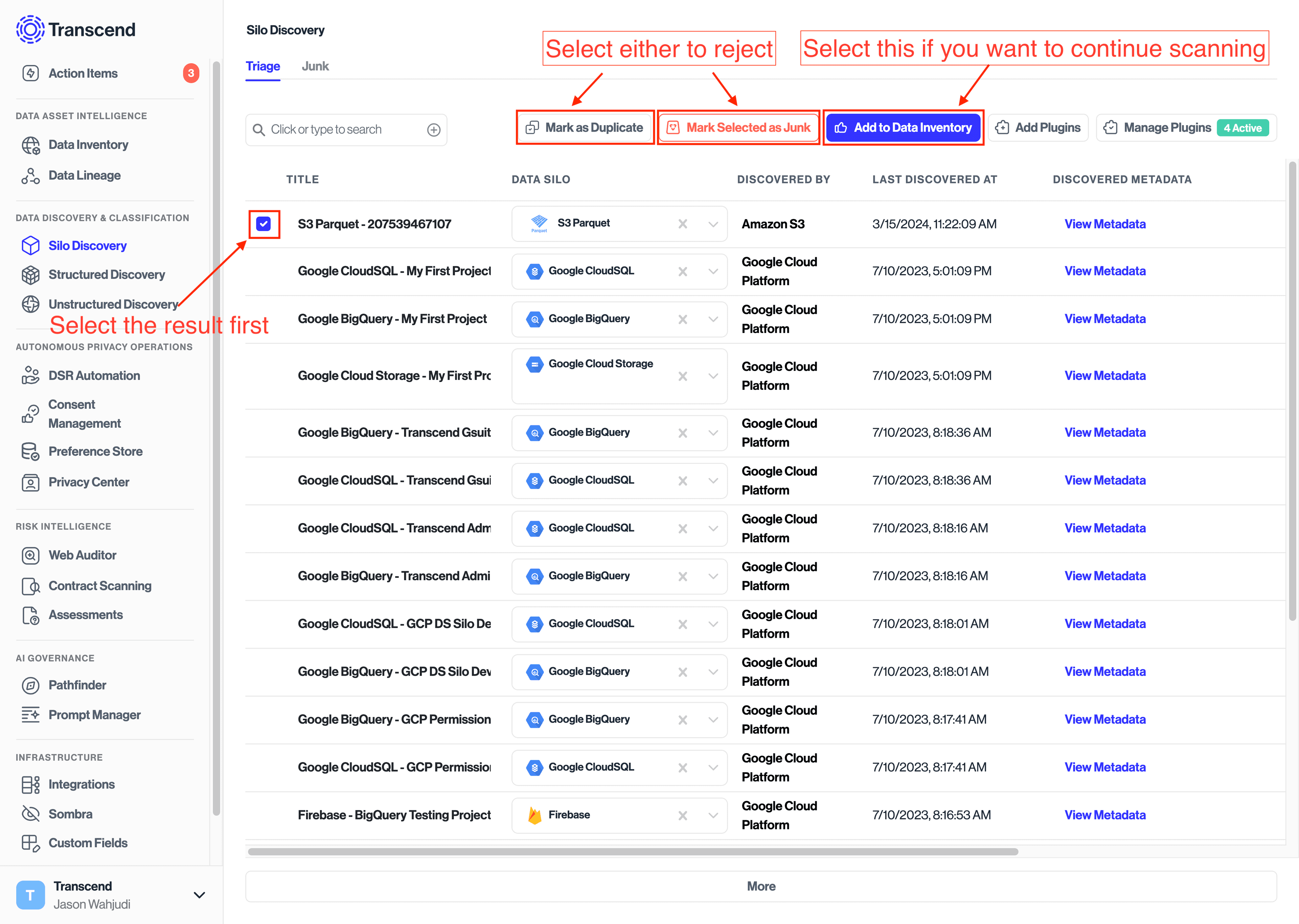 S3 Silo Discovery Result.