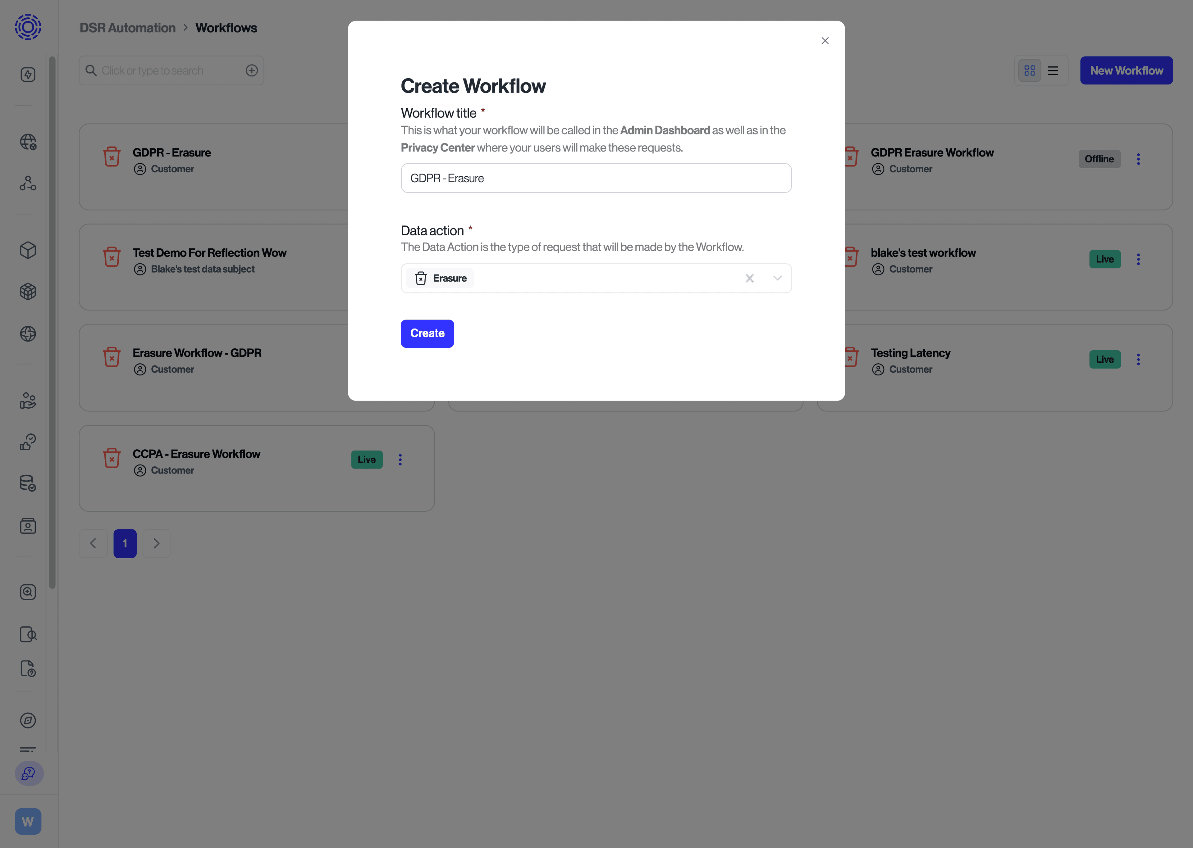 Create New Workflow