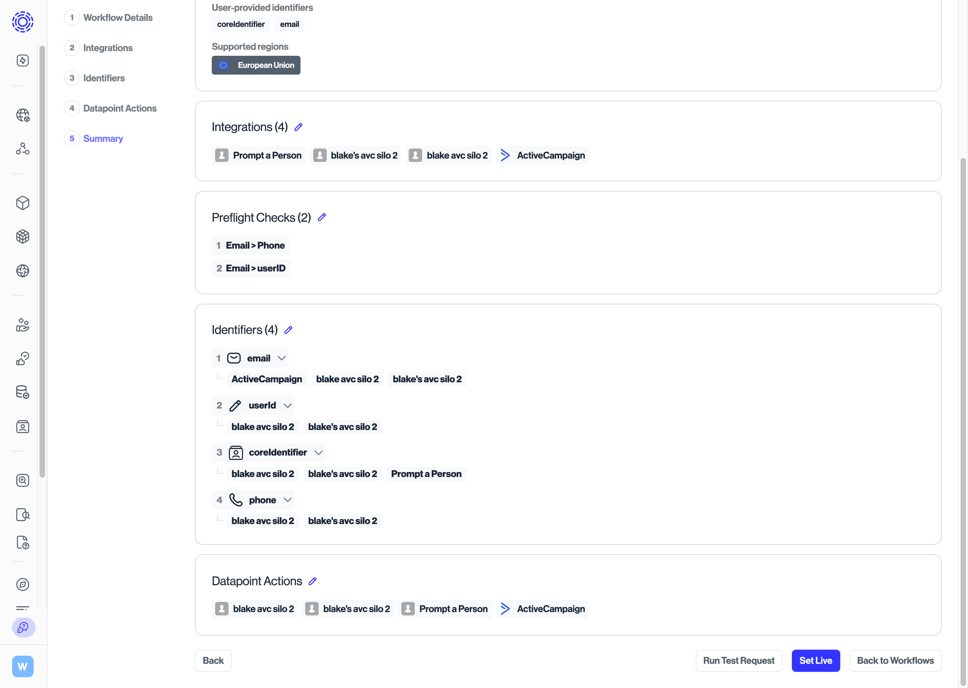 Summary View page