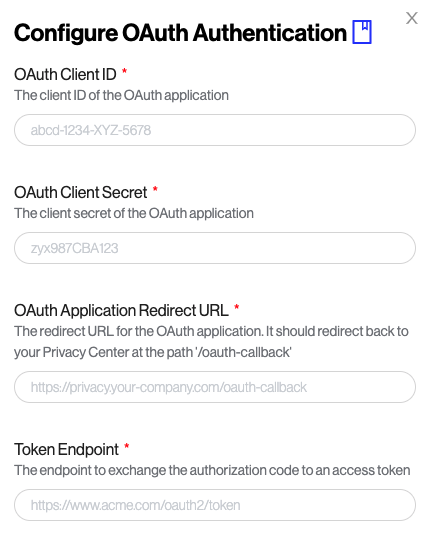 Configure OAuth Settings