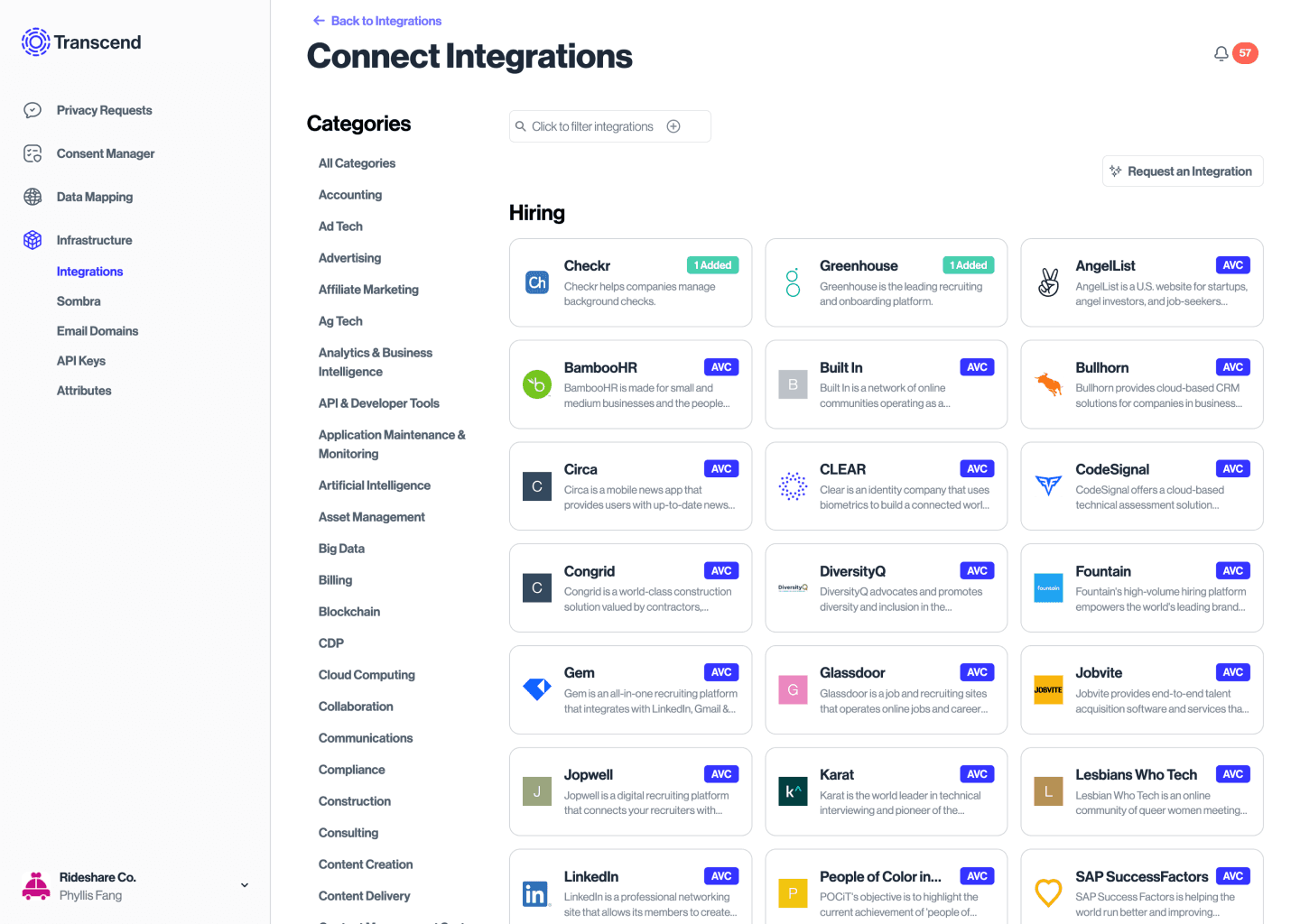 Connect new systems holding employee data.