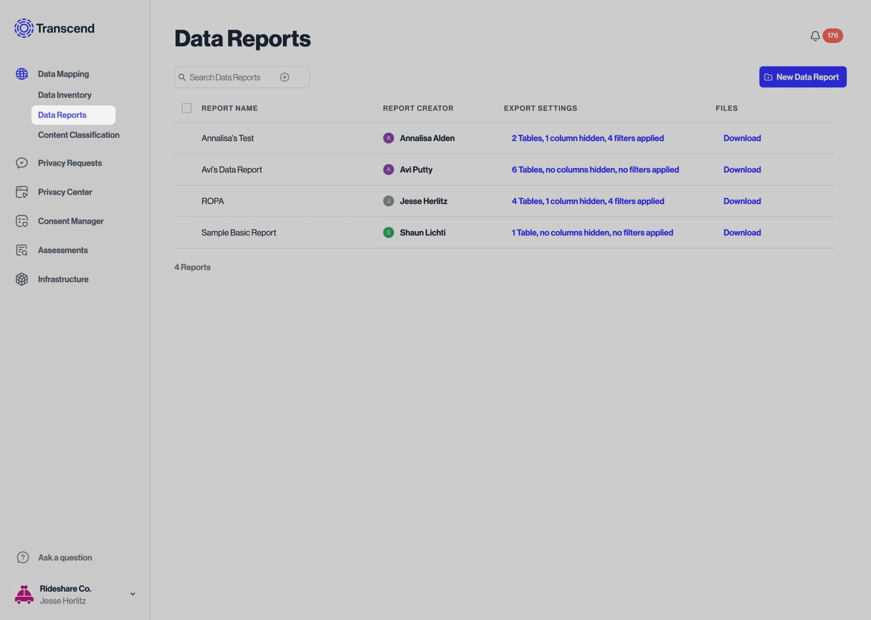 How to find the Data Reports feature