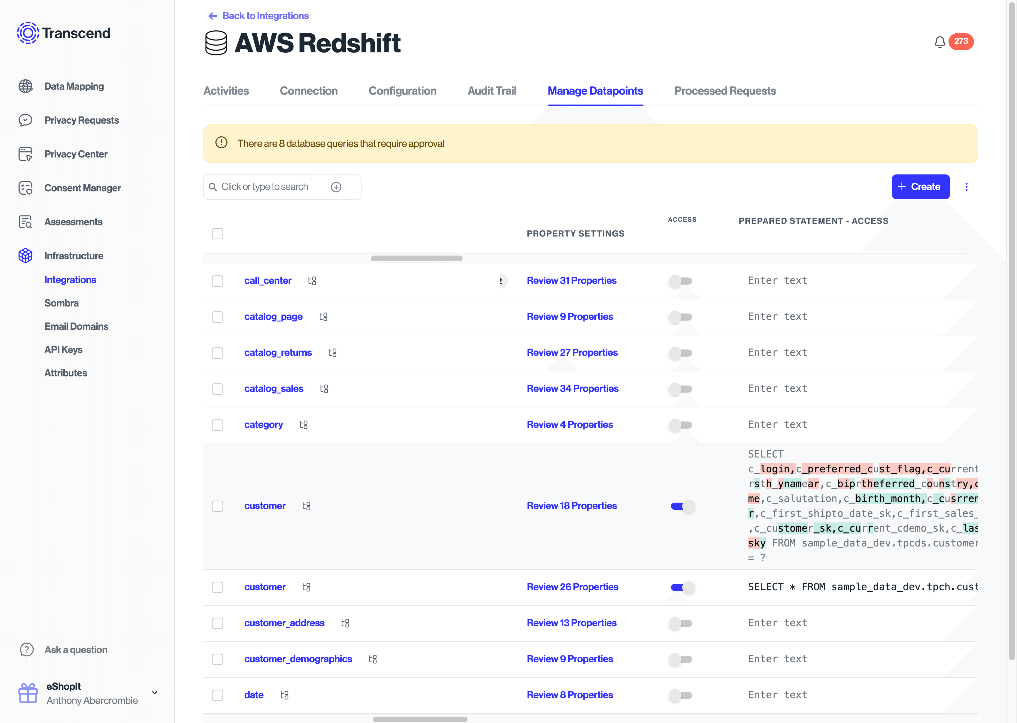 Access Toggle and SQL Statement