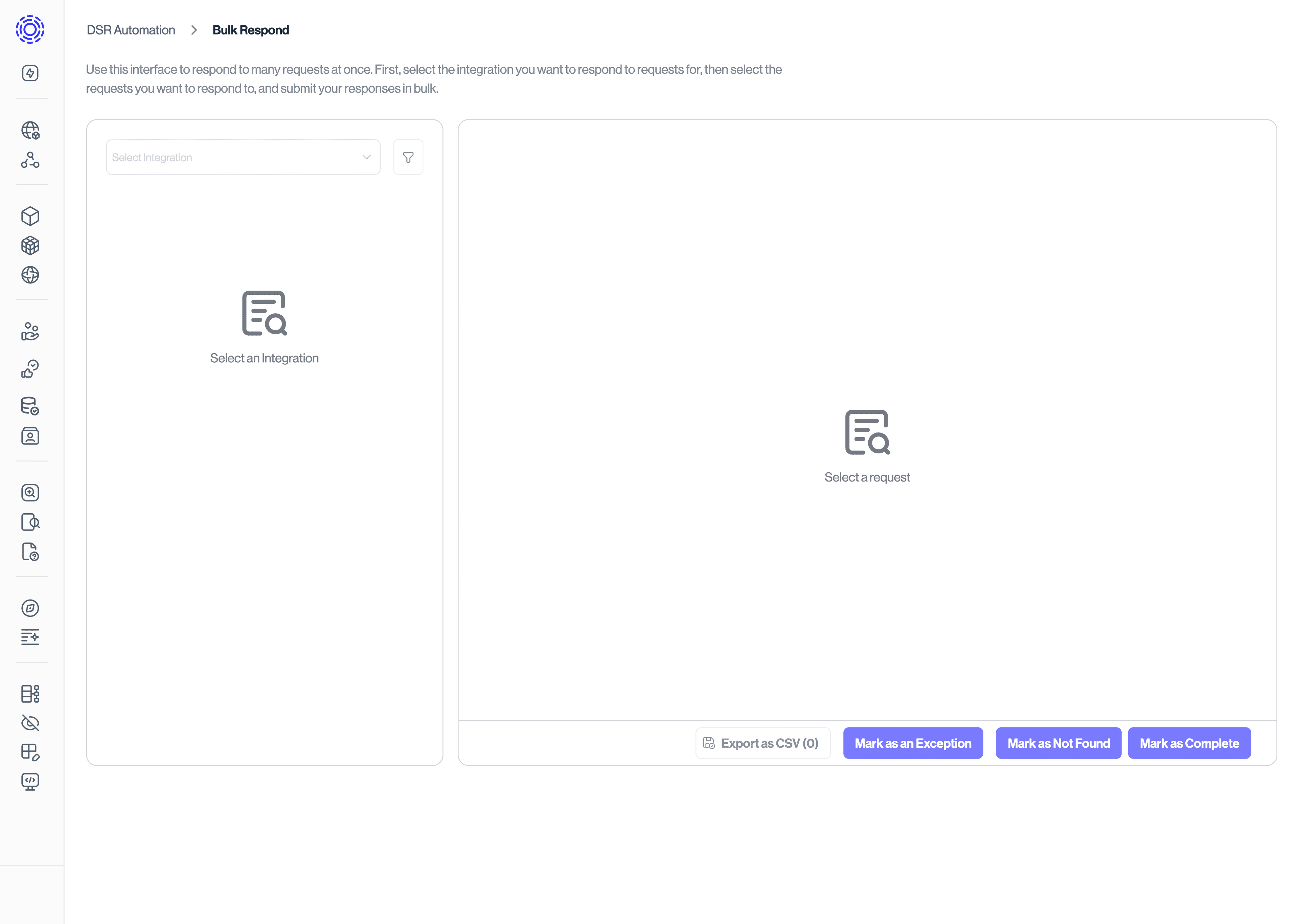 Screenshot of the Bulk Respond homepage