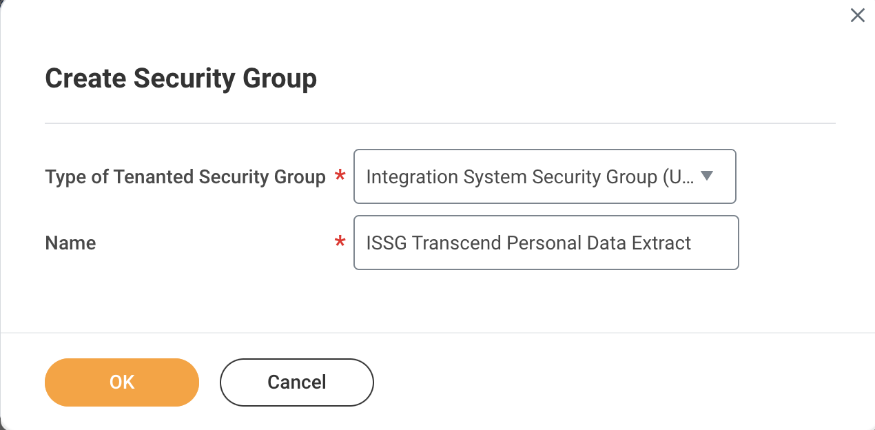 Example of "Create Security Group"