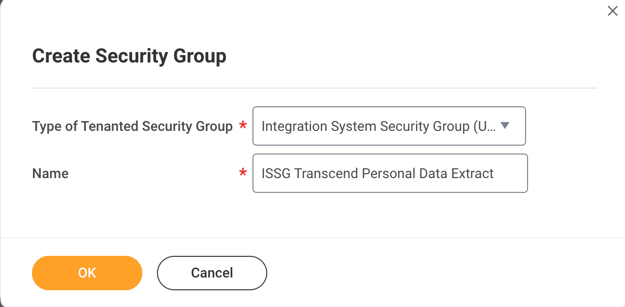 Example of "Create Security Group"