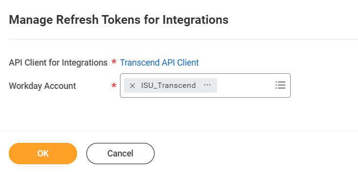 Example of "Manage Tokens"