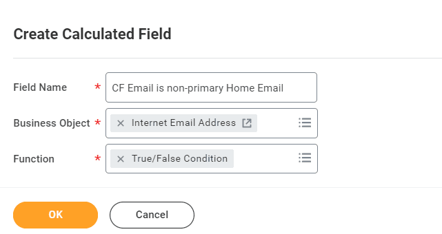 Example of creating a calculated field