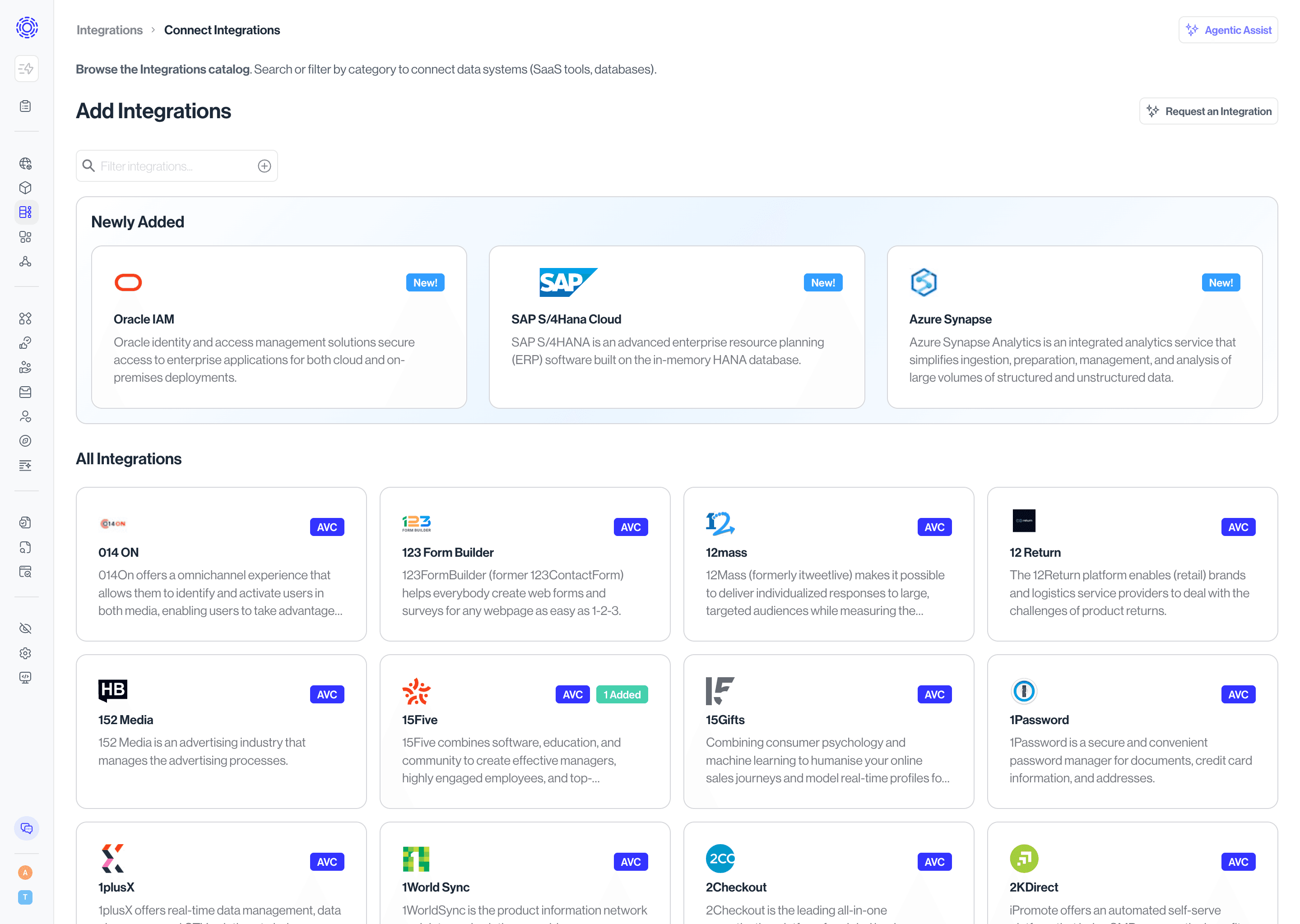 Integrations, see all integrations