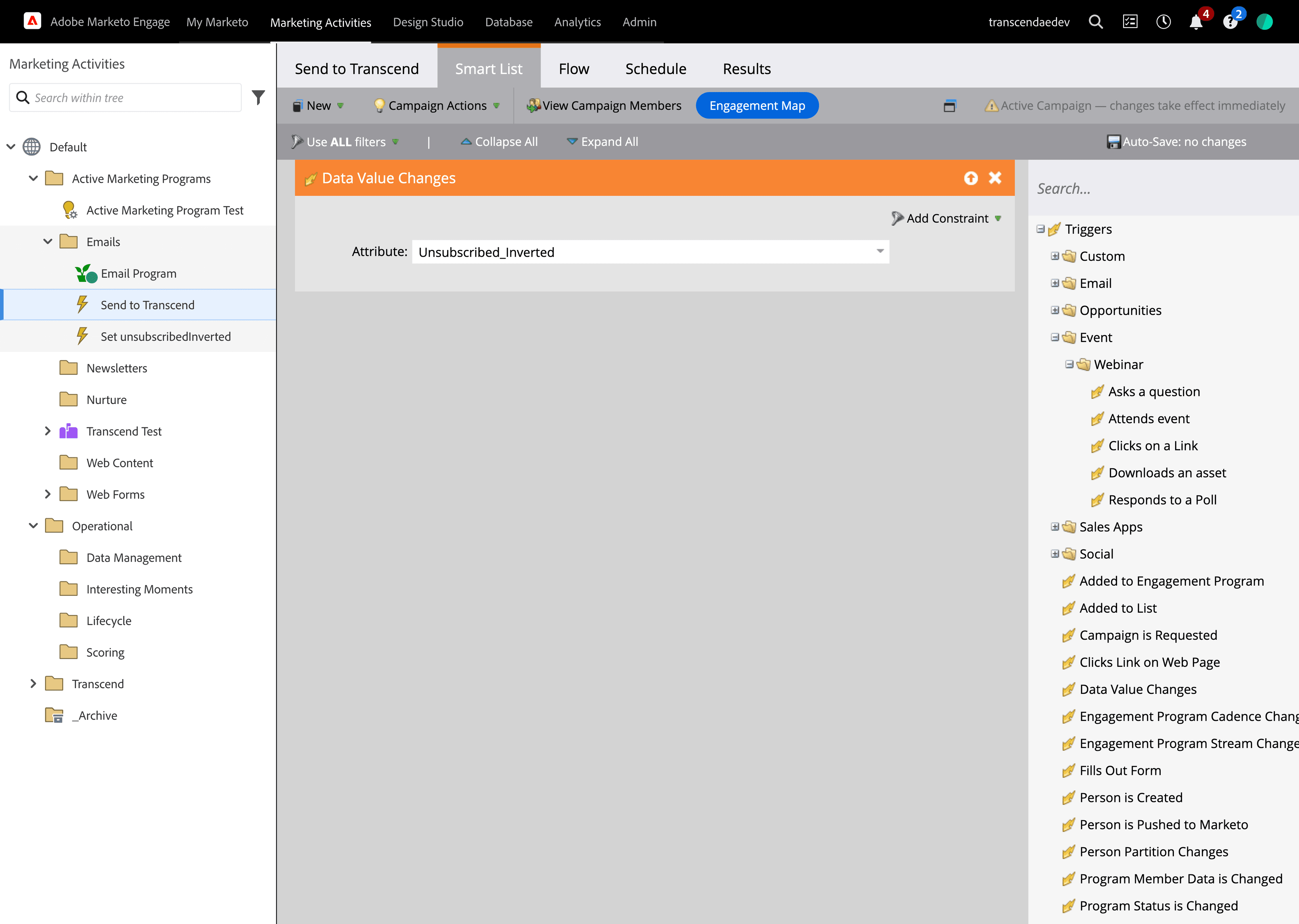 Add smart list rules to webhook campaign