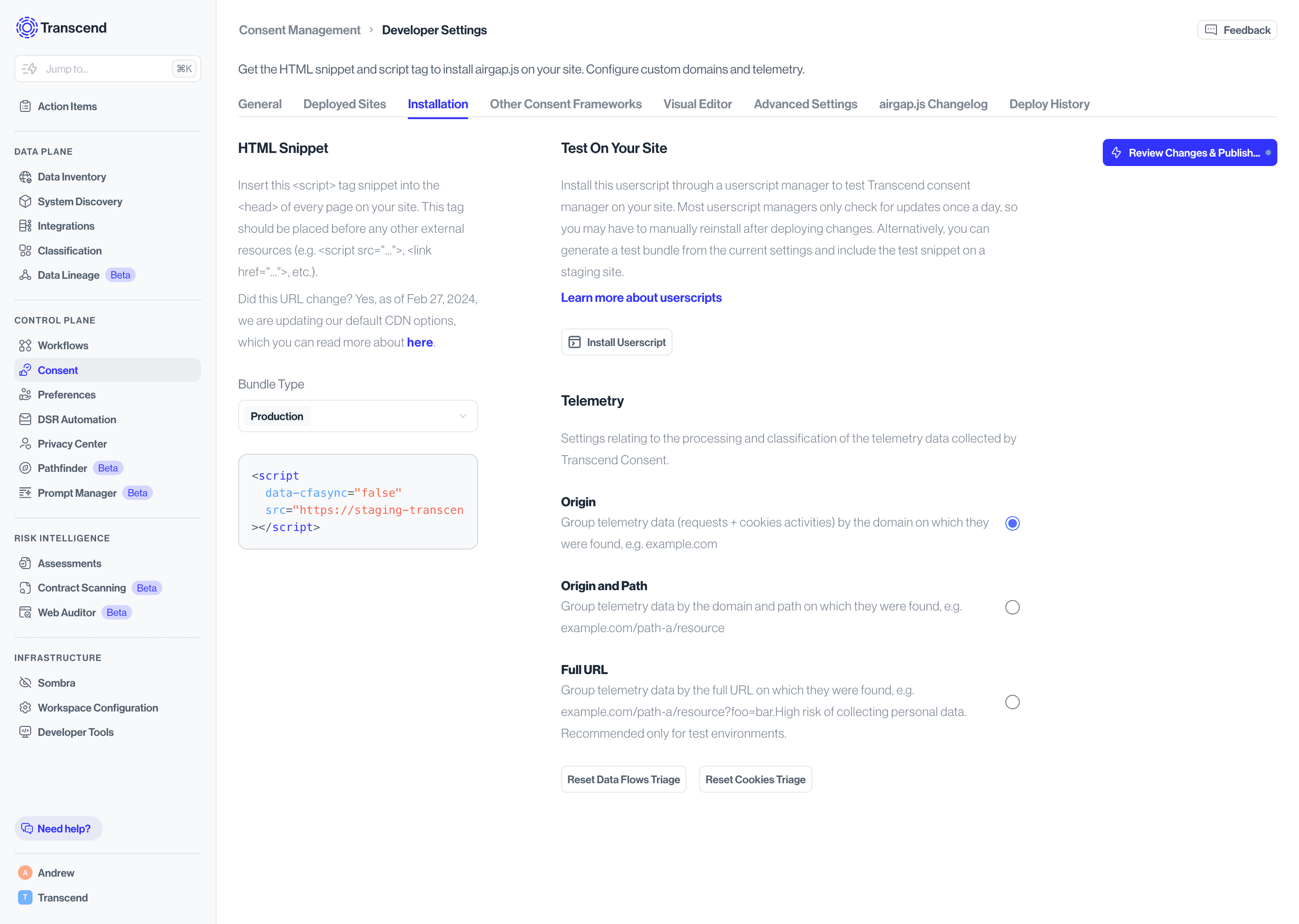 Custom Domain Admin Dashboard