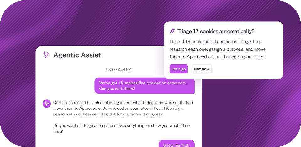 Agentic Assist chat example.