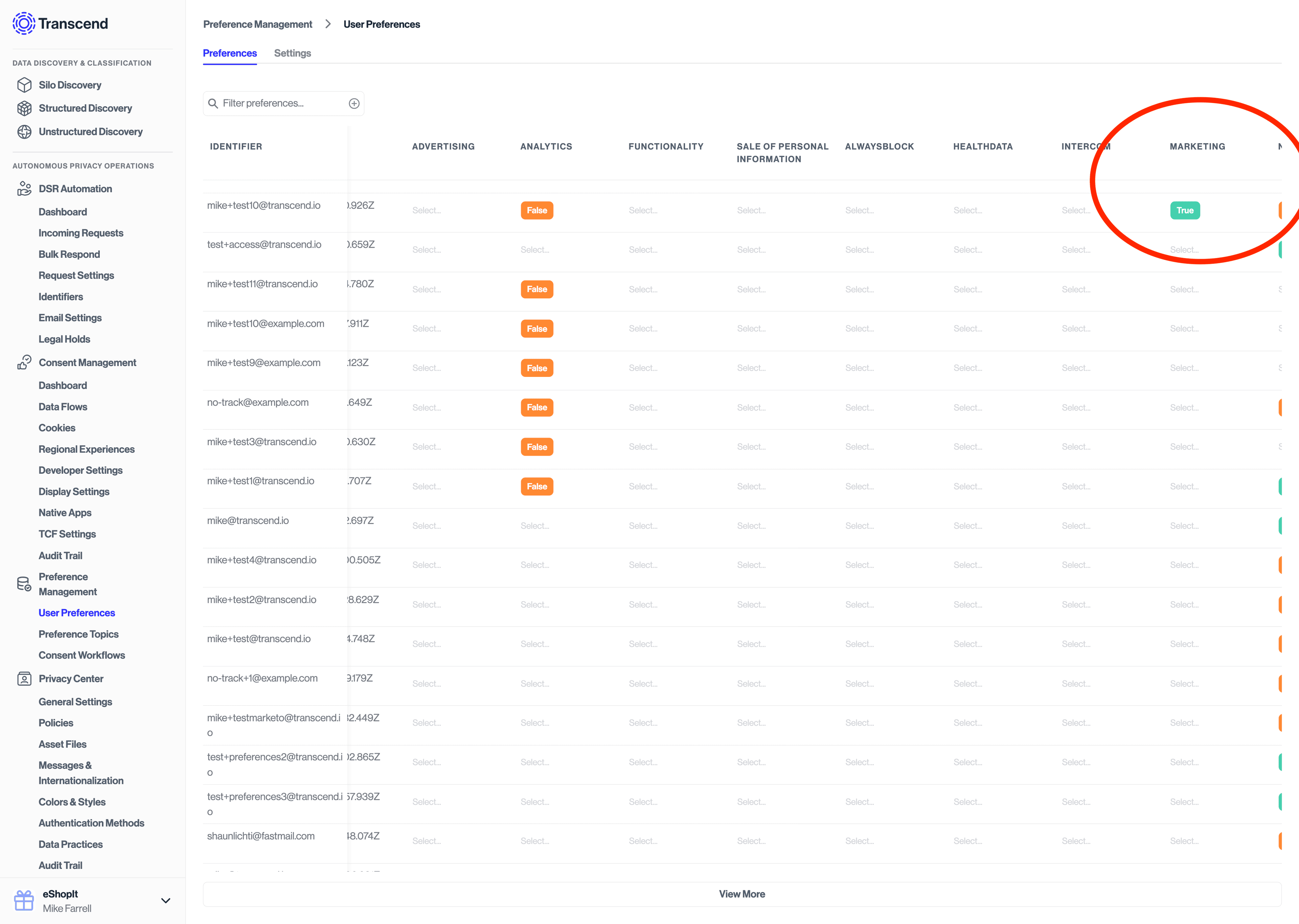 Preference Management update after double opt-in confirmation