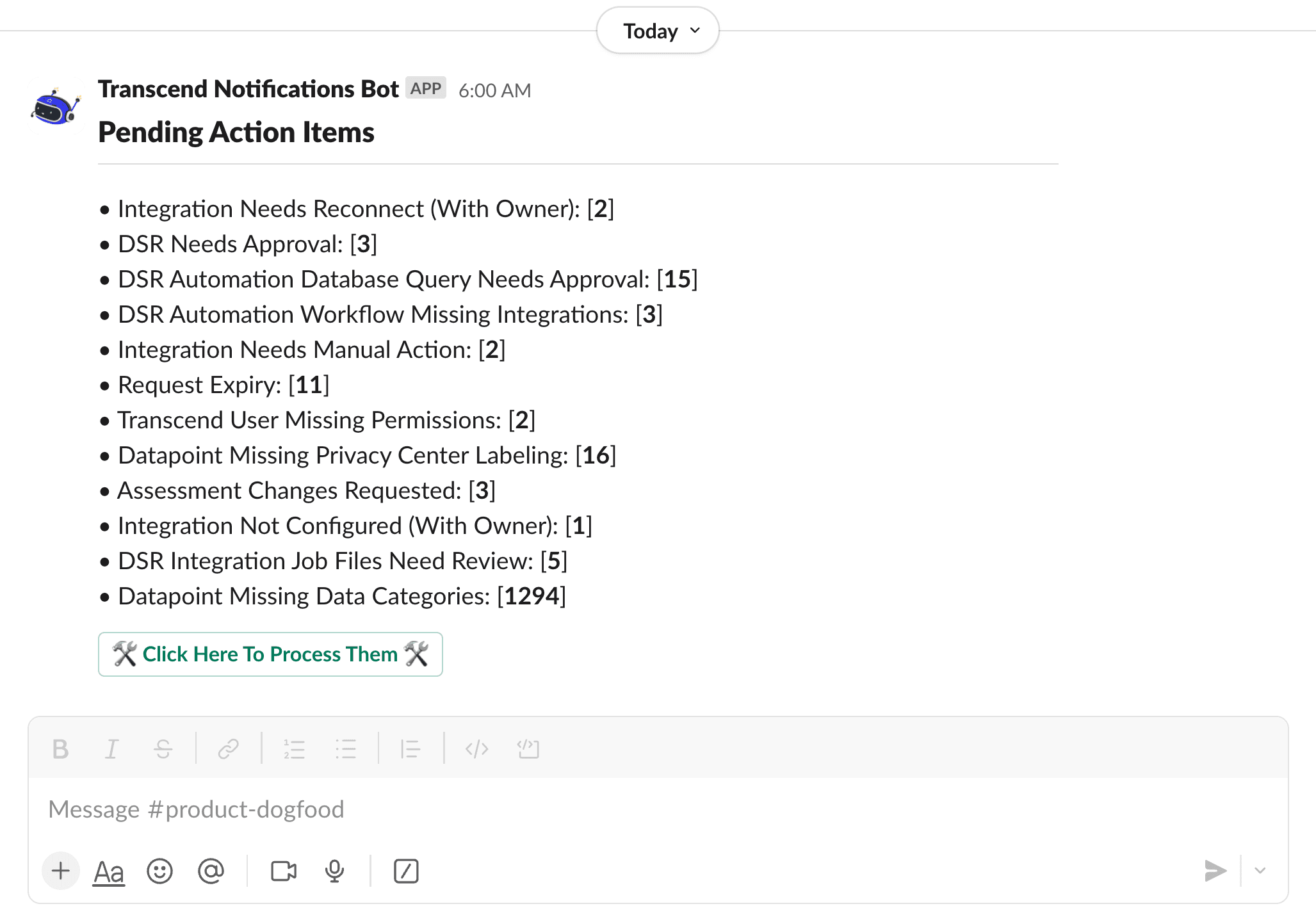 Slack Notification Example