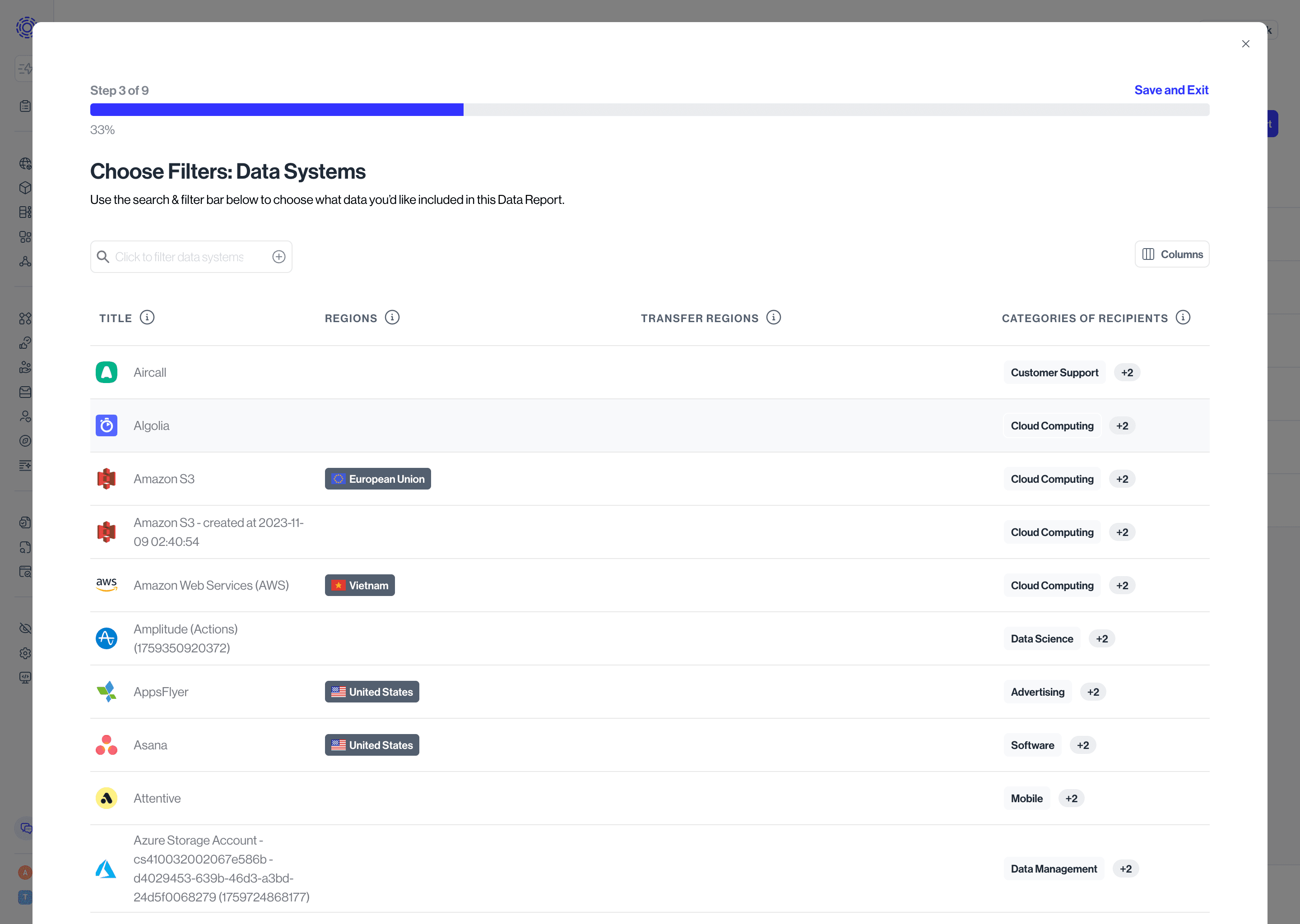 Data Reports - Applying Filters