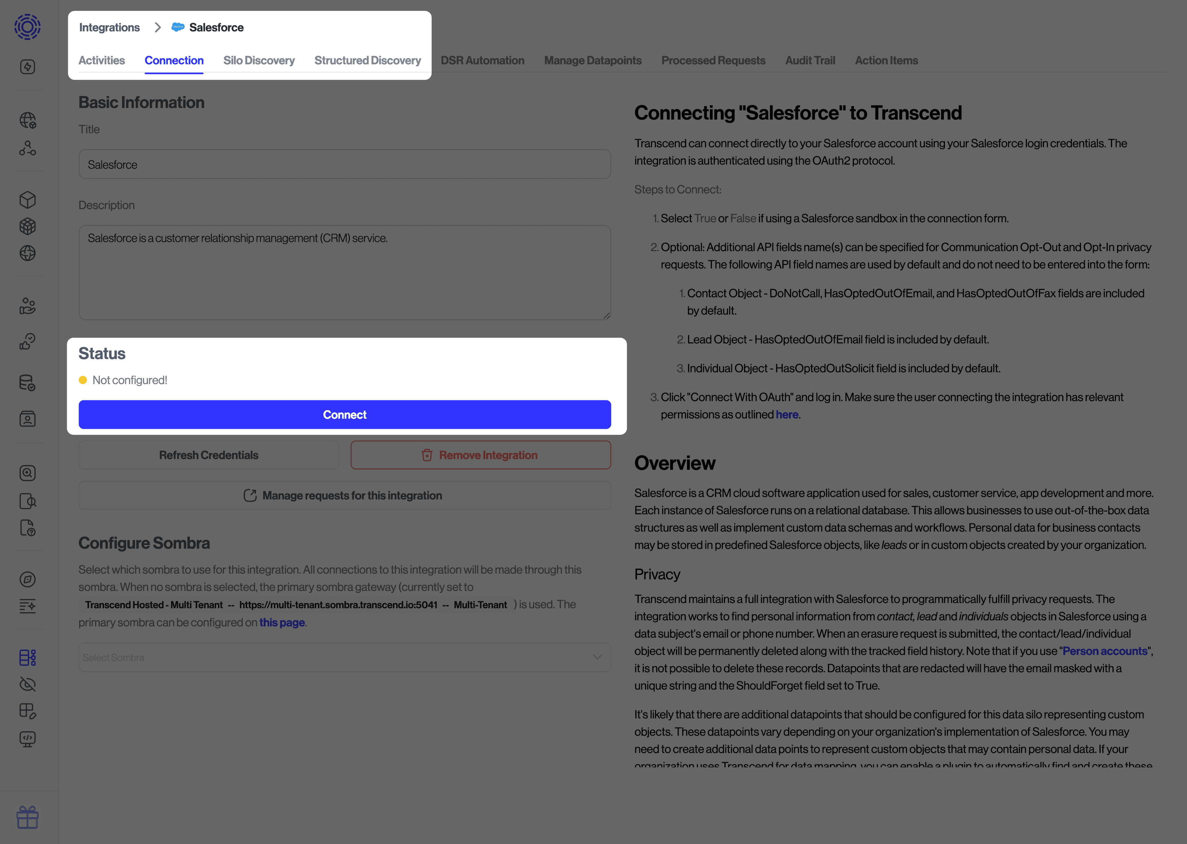 Connecting Salesforce via OAuth
