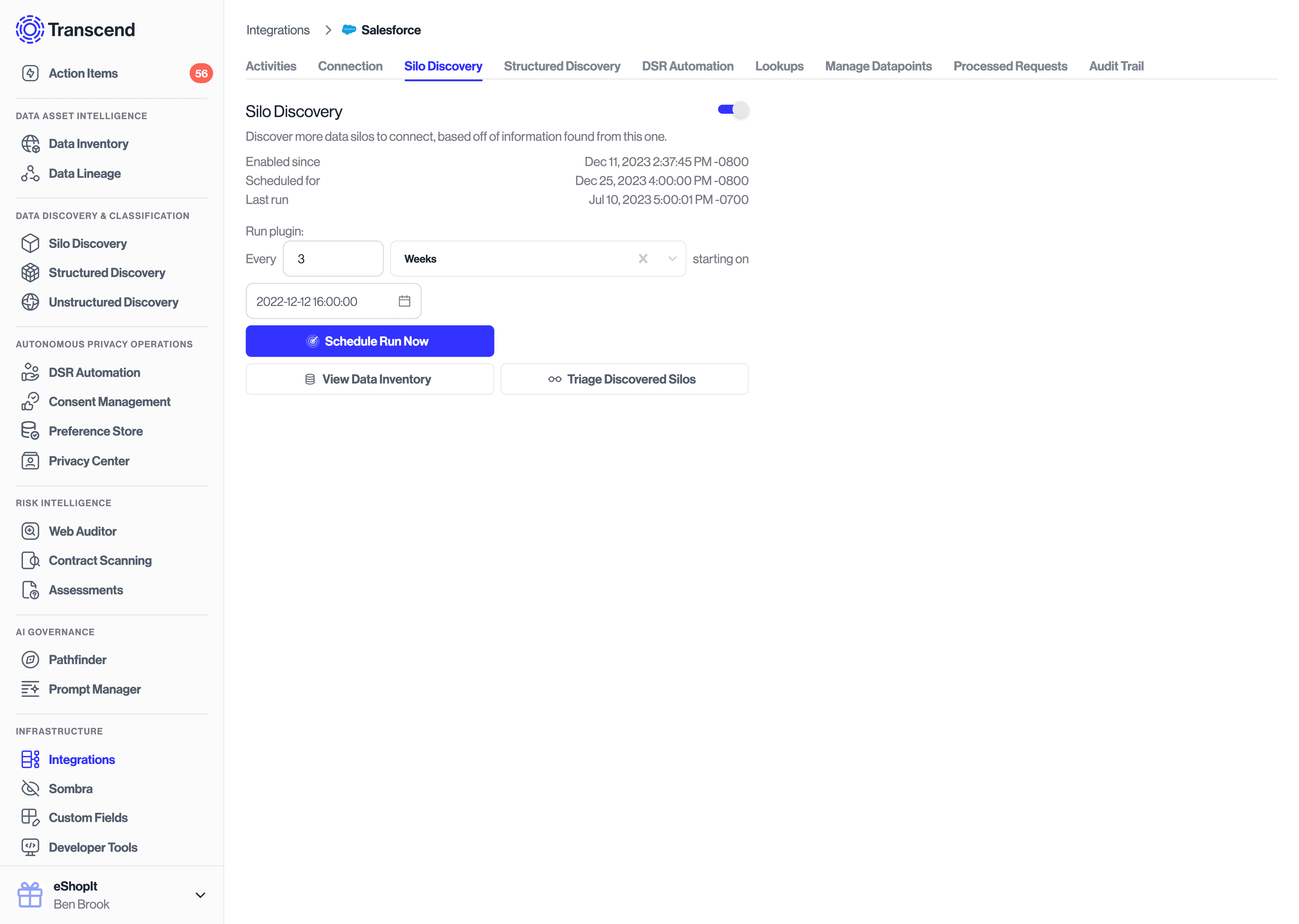 System Discovery configuration