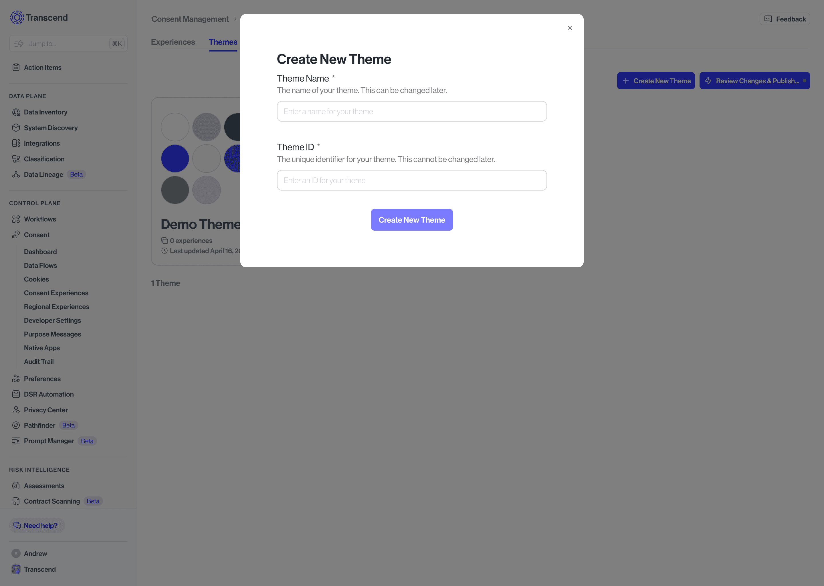 Creating New Theme