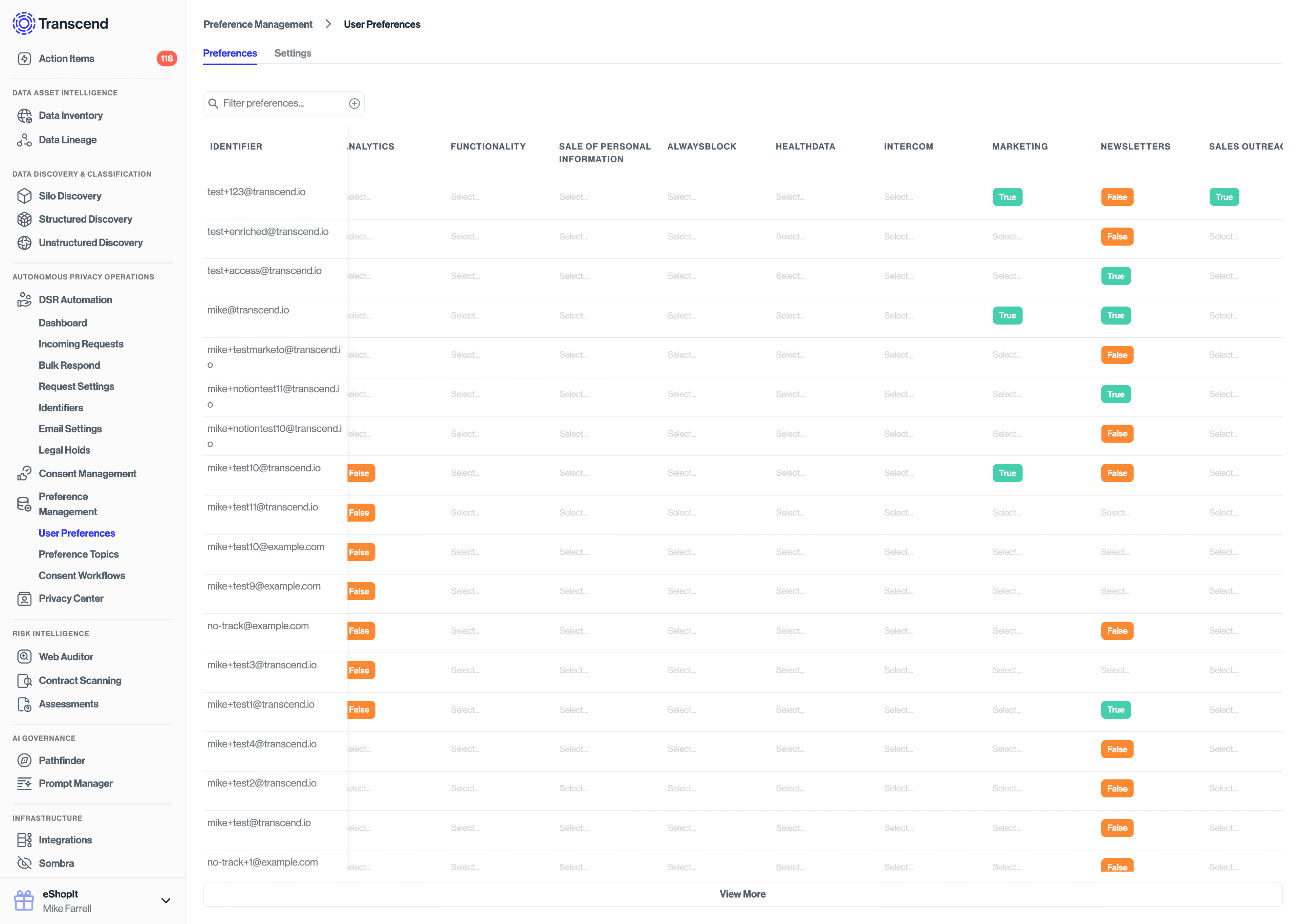 Add new Remote Site for Transcend API