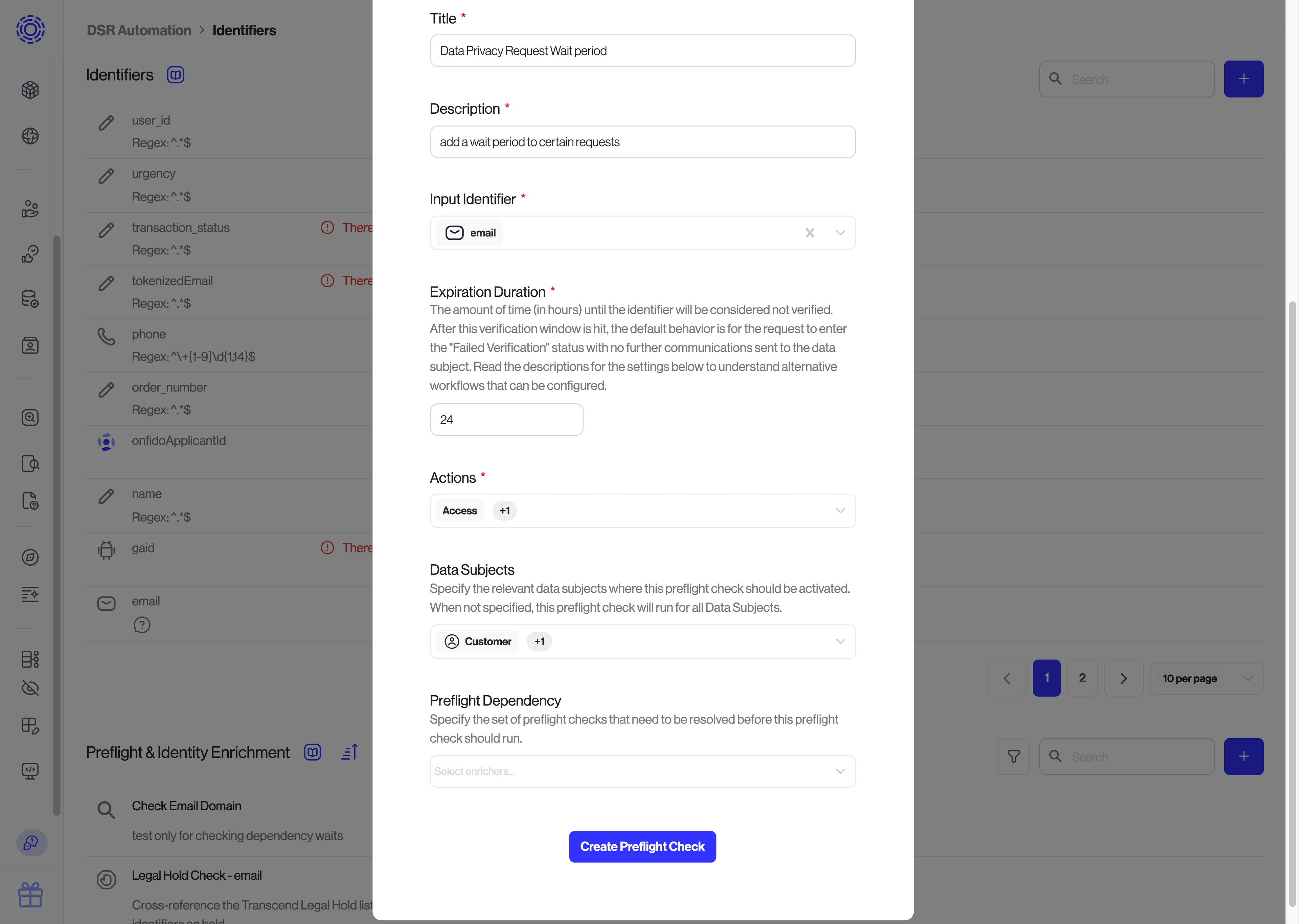 Wait Period Preflight Check