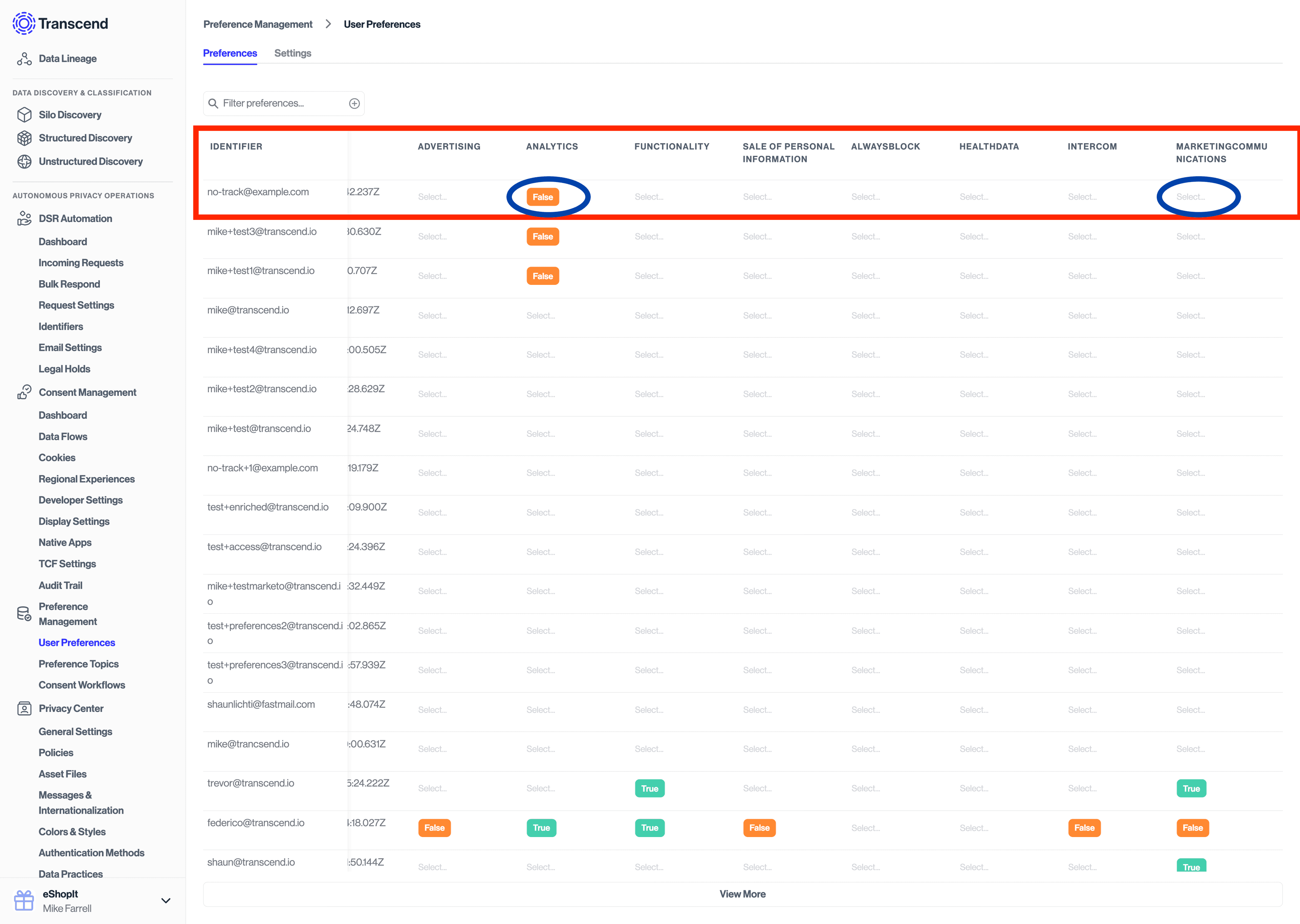 Preference Management updated after double opt in update has no marketing