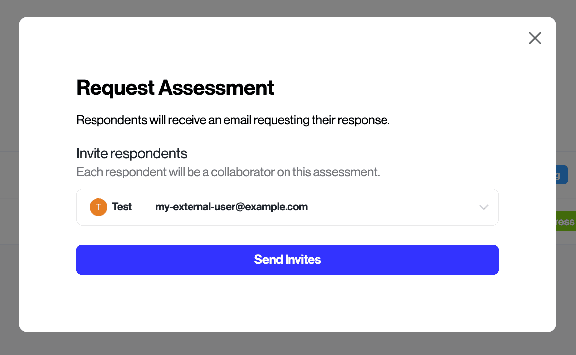 Invite an external respondent
