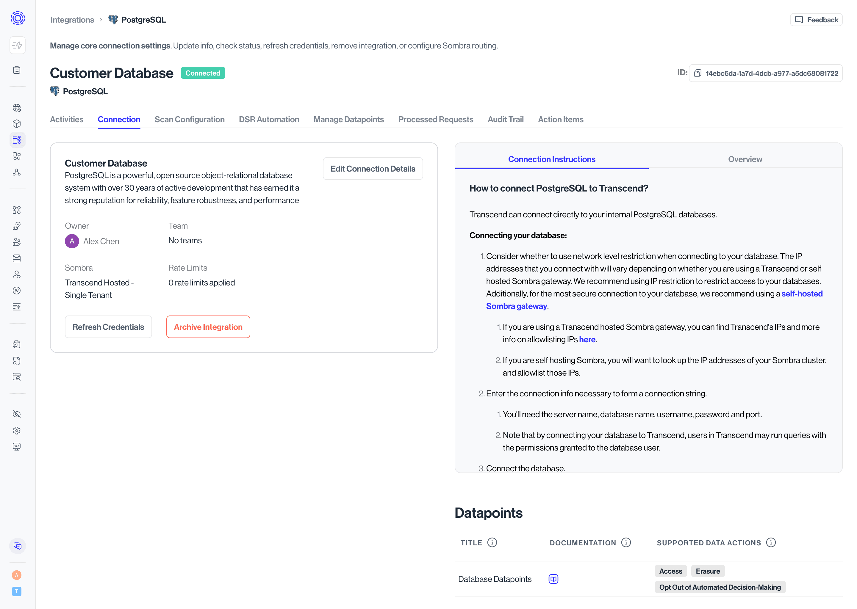 View integration connection