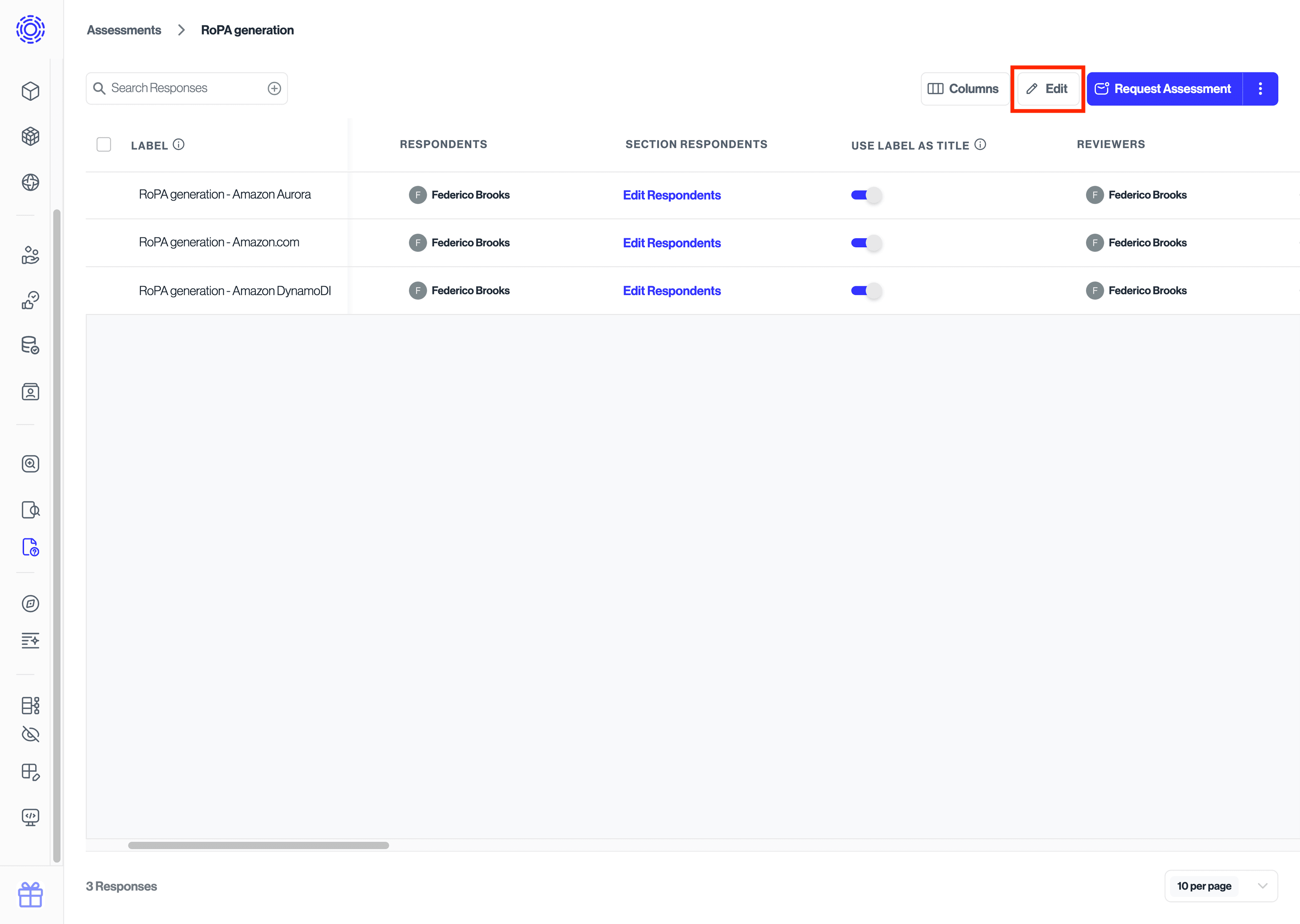 Edit Button highlighted