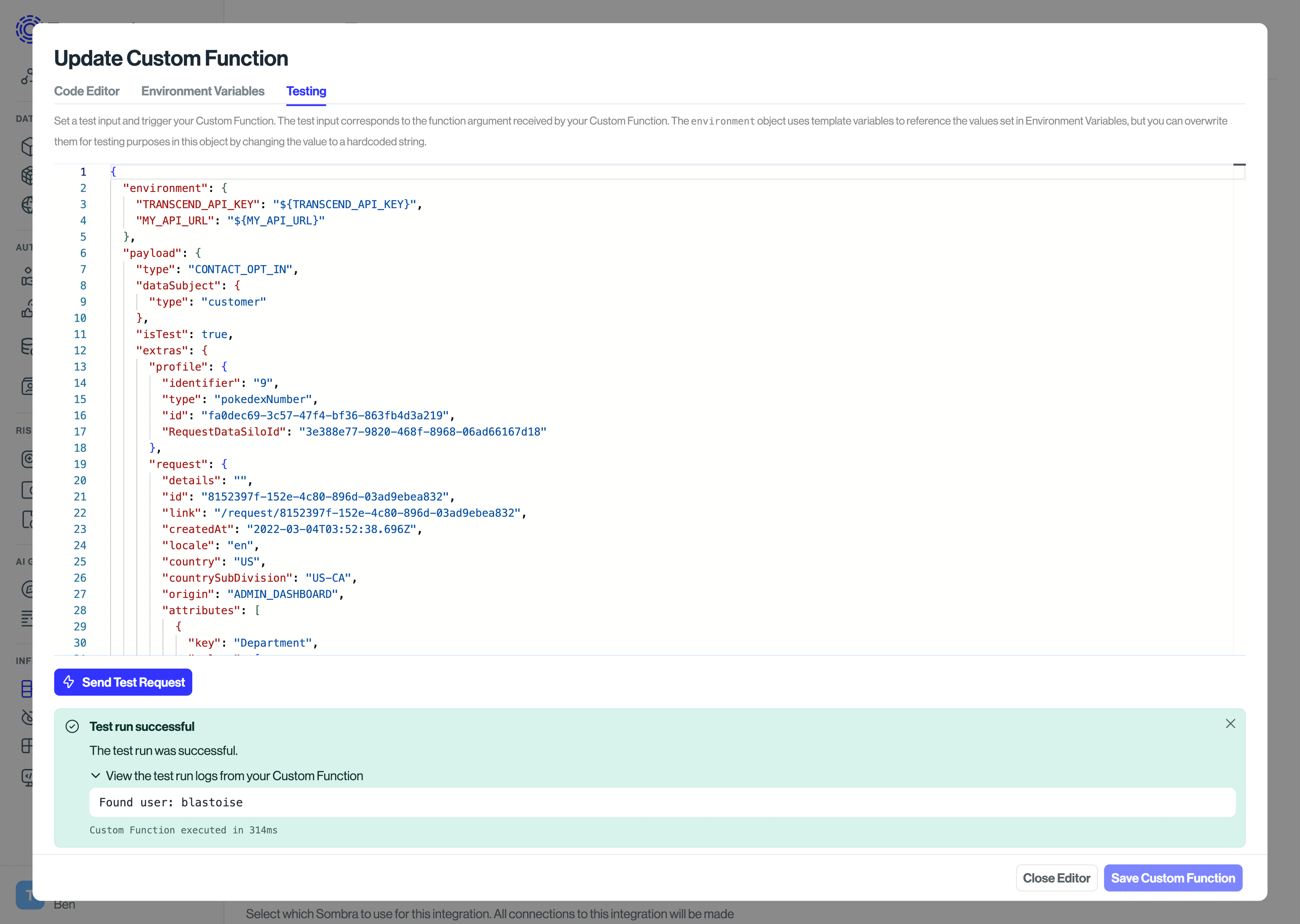 Custom Function Testing