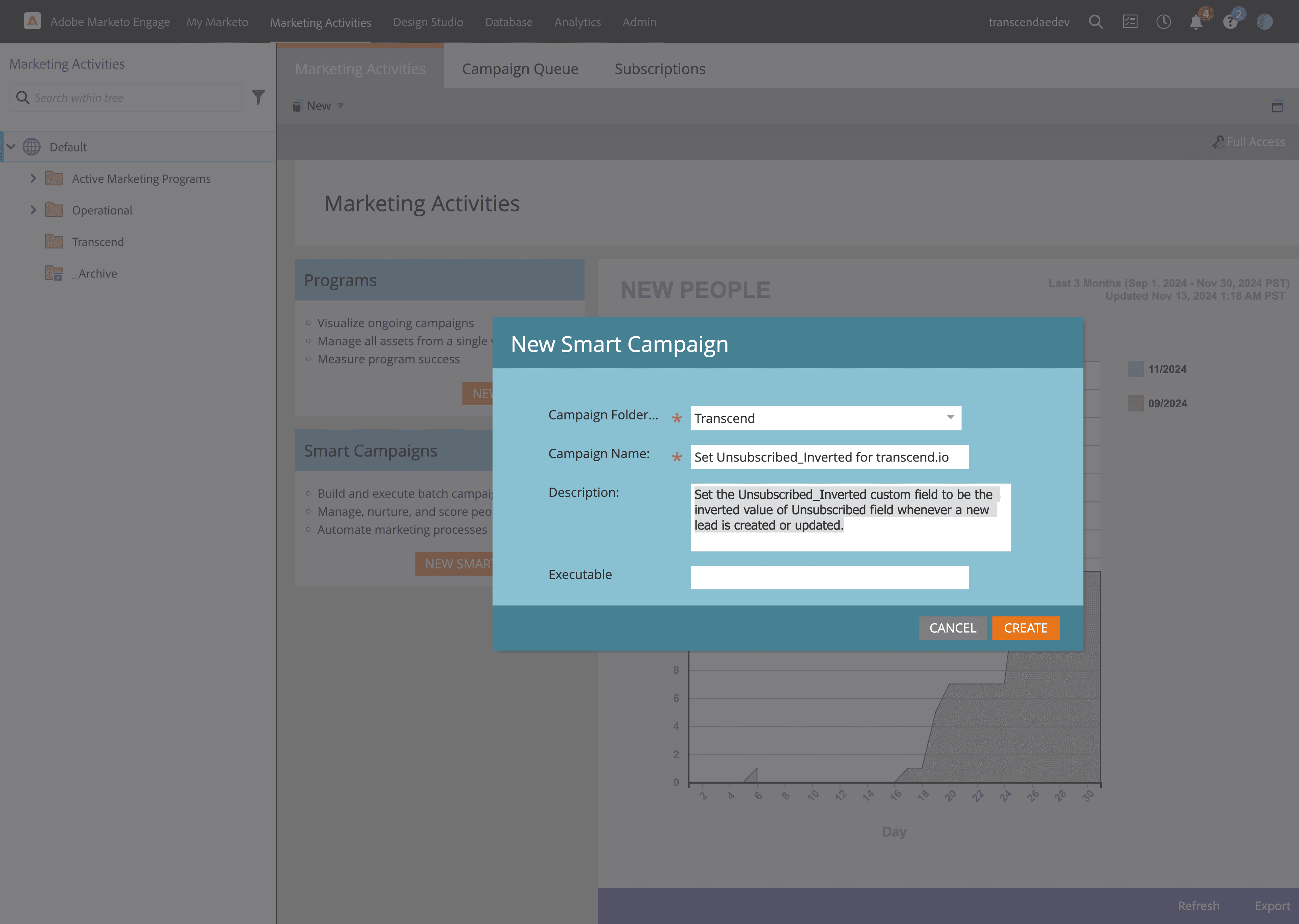 Fill out the smart campaign form