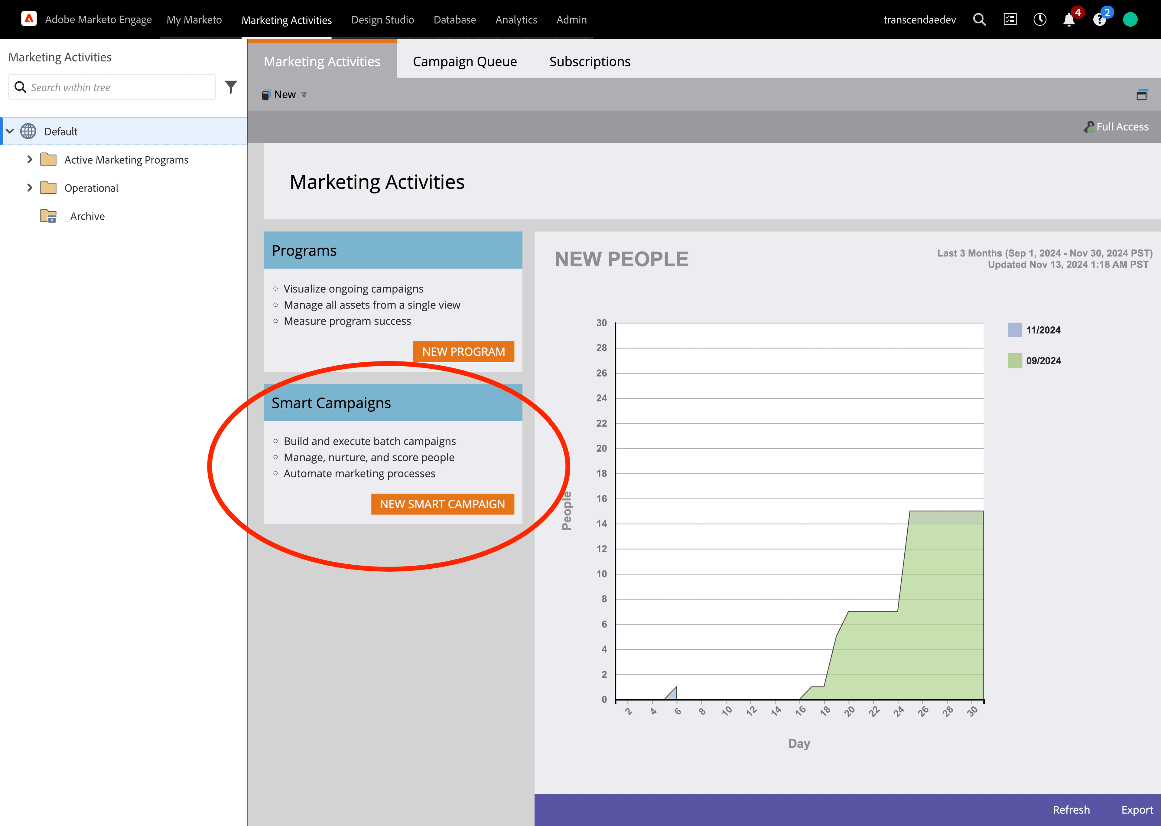 Create a new smart camaign